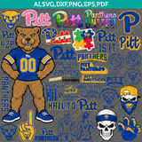 Pittsburgh Panthers Logo SVG Bundle | NCAA College Vector Cricut