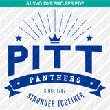 Pittsburgh Panthers Logo SVG Bundle | NCAA College Vector Cricut