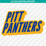 Pittsburgh Panthers Logo SVG Bundle | NCAA College Vector Cricut