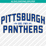 Pittsburgh Panthers Logo SVG Bundle | NCAA College Vector Cricut