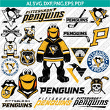 Pittsburgh Penguins SVG Bundle – NHL Hockey Logo Vector Cricut