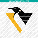 Pittsburgh Penguins Logo SVG | NHL Hockey Vector Cricut Silhouette