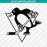 Pittsburgh Penguins Logo SVG | NHL Hockey Vector Cricut Silhouette