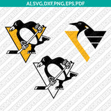 Pittsburgh Penguins Logo SVG | NHL Hockey Vector Cricut Silhouette