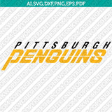 Pittsburgh Penguins SVG Bundle – NHL Hockey Logo Vector Cricut
