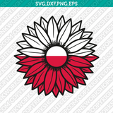 Poland Flag SVG Cut File Cricut Silhouette Cameo Clipart Png Eps Dxf