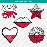 Poland Flag SVG Cut File Cricut Silhouette Cameo Clipart Png Eps Dxf