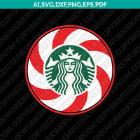 Polkadot Candy Cane Pattern Starbucks Cup SVG Tumbler Mug Cold Cup Sticker Decal Silhouette Cameo Cricut Cut File Png Eps Dxf