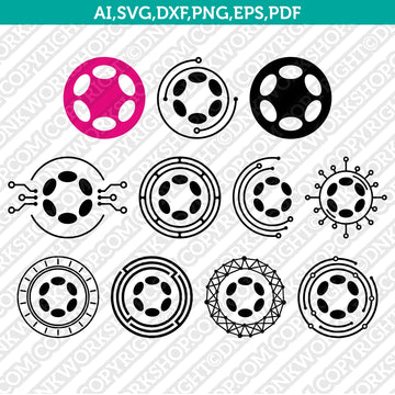 Polkadot Logo SVG for Cricut and Silhouette