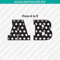 Polka dot letters first second third fourth fifth 1st 2nd 3rd 4th 5th ...