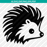 Hedgehog SVG Mascot Cut File Cricut Clipart Silhouette Png