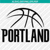 Portland Trail Blazers Logo SVG | NBA Vector Cricut & Silhouette