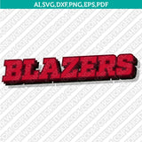 Portland Trail Blazers Logo SVG | NBA Vector Cricut & Silhouette