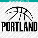 Portland Trail Blazers Logo SVG | NBA Vector Cricut & Silhouette