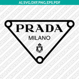 Prada Logo SVG Cut File Cricut Clipart Dxf Eps Png Silhouette Cameo