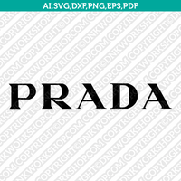 Prada Logo SVG Cut File Cricut Clipart Dxf Eps Png Silhouette Cameo