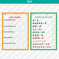 Preschool and Kindergarten Worksheets Printable PDF