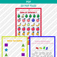 Preschool and Kindergarten Worksheets Printable PDF