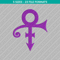 Prince Musician Logo Embroidery Design - 5 Sizes - INSTANT DOWNLOAD