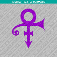 Prince Musician Logo Embroidery Design - 5 Sizes - INSTANT DOWNLOAD