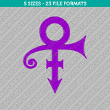 Prince Musician Logo Embroidery Design - 5 Sizes - INSTANT DOWNLOAD
