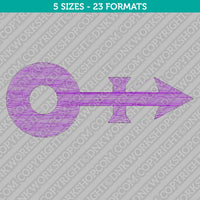 Prince Musician Symbol Embroidery Design - 5 Sizes - INSTANT DOWNLOAD