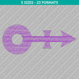 Prince Musician Symbol Embroidery Design - 5 Sizes - INSTANT DOWNLOAD