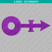 Prince Musician Symbol Embroidery Design - 5 Sizes - INSTANT DOWNLOAD