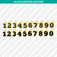 Princess Numbers Baby Girl First Second Third Fourth Fifth 1st 2nd 3rd 4th 5th Birthday Party SVG Vector Silhouette Cameo Cricut CutFile Clipart Png Eps Dxf