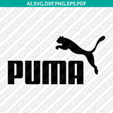 Puma Logo SVG Silhouette Cameo Cricut Cut File Vector Png Eps Dxf