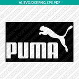Puma Logo SVG Silhouette Cameo Cricut Cut File Vector Png Eps Dxf