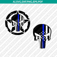 Punisher SVG Vector Silhouette Cameo Cricut Cut File Clipart Png Dxf Eps