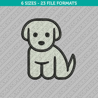 Puppy Dog Embroidery Design - 6 Sizes - INSTANT DOWNLOAD