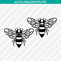 Queen Bee SVG Cut File Vector Cricut Silhouette Cameo Clipart Png Dxf Eps