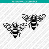 Queen Bee SVG Cut File Vector Cricut Silhouette Cameo Clipart Png Dxf Eps