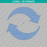Recycle Machine Embroidery Design - 6 Sizes - INSTANT DOWNLOAD