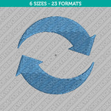 Recycle Machine Embroidery Design - 6 Sizes - INSTANT DOWNLOAD