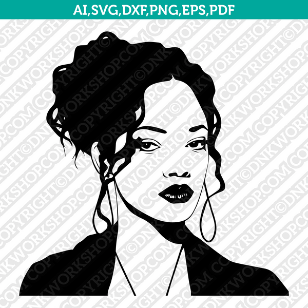 Rihanna SVG Cut File Cricut Clipart Silhouette Png – DNKWorkshop