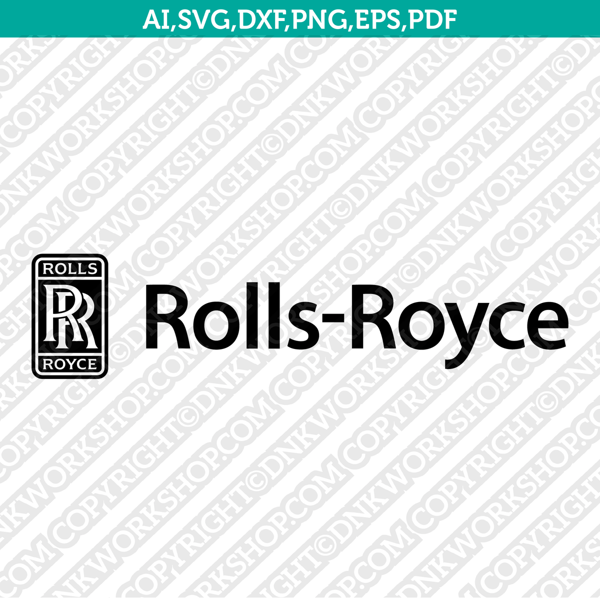 Rolls Royce Logo SVG Silhouette Cameo Cricut Cut File Vector Png Eps D ...