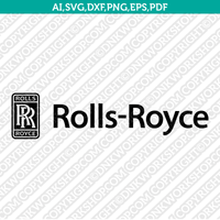 Rolls Royce Logo SVG Silhouette Cameo Cricut Cut File Vector Png Eps Dxf