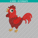 Rooster Chicken Embroidery Design - 6 Sizes - INSTANT DOWNLOAD