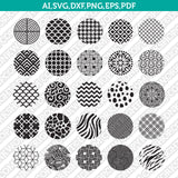 Round Keychain Patterns Backgrounds - 25 Key Ring Patterns SVG (Circle Keychains) SvgDxfEpsPngPdf NS01