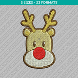 Rudolph Reindeer Embroidery Design - 5 Sizes - INSTANT DOWNLOAD