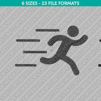 Runer Running Embroidery Design - 6 Sizes - INSTANT DOWNLOAD
