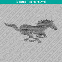 Running Horse Embroidery Design - 6 Sizes - INSTANT DOWNLOAD