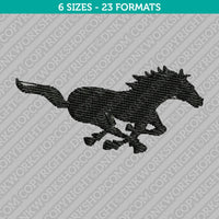 Running Horse Embroidery Design - 6 Sizes - INSTANT DOWNLOAD