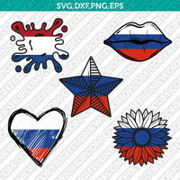 Russia Flag SVG Cut File Cricut Silhouette Cameo Clipart Png Eps Dxf
