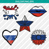 Russia Flag SVG Cut File Cricut Silhouette Cameo Clipart Png Eps Dxf
