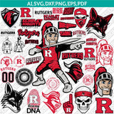 Rutgers Scarlet Knights SVG Bundle | NCAA College Vector Cricut