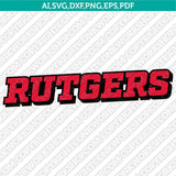 Rutgers Scarlet Knights SVG Bundle | NCAA College Vector Cricut